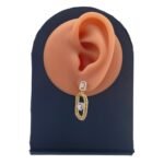 ⁦حلق ذهب عيار 18 الوزن 2.68 جرام⁩ - الصورة ⁦2⁩