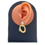 ⁦حلق ذهب عيار 18 الوزن 6.56 جرام⁩ - الصورة ⁦2⁩