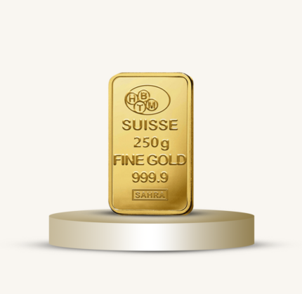 سبيكة ذهب 250 جرام عيار 24