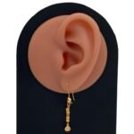 حلق ذهب عيار 21 الوزن 1.71 جرام