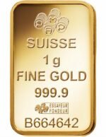 ⁦سبيكة ذهب 1 جرام بامب عيار 24⁩ - الصورة ⁦2⁩