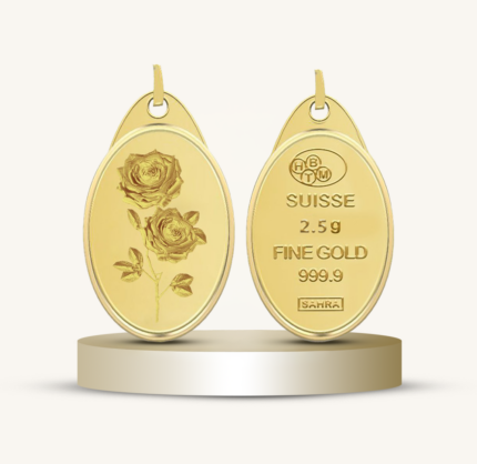 سبيكة ذهب تعليقة عيار 24 الوزن 2.7 جرام