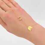 ⁦كف ذهب عيار 21 الوزن 1.08 جرام⁩ - الصورة ⁦2⁩