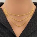 عقد ذهب عيار 18 الوزن 3.67 جرام