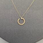 ⁦عقد ذهب عيار 18 الوزن 0.66 جرام⁩ - الصورة ⁦3⁩