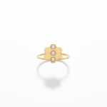 ⁦خاتم ذهب عيار 18 الوزن 1.05 جرام⁩ - الصورة ⁦2⁩