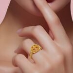 ⁦خاتم ذهب عيار 21⁩ - الصورة ⁦2⁩