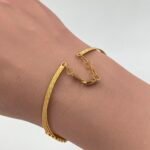 ⁦اسواره وخاتم ذهب عيار 21 الوزن 10.55⁩ - الصورة ⁦4⁩