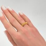 ⁦اسواره وخاتم ذهب عيار 21 الوزن 6.90 جرام⁩ - الصورة ⁦3⁩