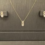⁦نصف طقم مواليد ذهب عيار 18 وزن 2.60 جرام تصميم مميز⁩ - الصورة ⁦5⁩