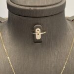 ⁦نصف طقم مواليد ذهب عيار 18 وزن 2.60 جرام تصميم مميز⁩ - الصورة ⁦3⁩