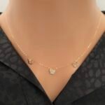 عقد ذهب عيار 18 الوزن 0.63 جرام