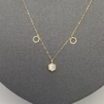 ⁦عقد ذهب عيار 18 الوزن 0.63 جرام⁩ - الصورة ⁦3⁩