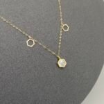 ⁦عقد ذهب عيار 18 الوزن 0.63 جرام⁩ - الصورة ⁦5⁩