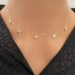 شوكر ذهب عيار 18 الوزن 1.29 جرام