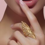 ⁦خاتم ذهب عيار 21 الوزن 2.84 جرام⁩ - الصورة ⁦2⁩