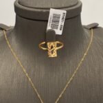 ⁦نصف طقم ذهب عيار 21 الوزن 4.50 جرام⁩ - الصورة ⁦4⁩