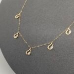 ⁦شوكر ذهب عيار 18 الوزن 0.98 جرام⁩ - الصورة ⁦4⁩