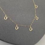 ⁦شوكر ذهب عيار 18 الوزن 0.98 جرام⁩ - الصورة ⁦5⁩