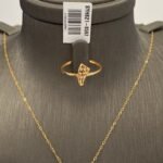 ⁦نصف طقم ذهب عيار 21 الوزن 3.80 جرام⁩ - الصورة ⁦4⁩