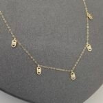 ⁦شوكر ذهب عيار 18 الوزن 0.98 جرام⁩ - الصورة ⁦4⁩