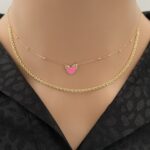 ⁦عقد ذهب عيار 18 وزن 1.83 جرام تصميم راقٍ⁩ - الصورة ⁦2⁩