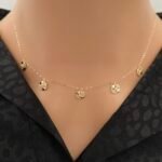 شوكر ذهب عيار 18 الوزن 1.30 جرام