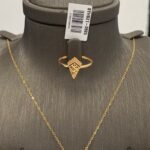 ⁦نصف طقم ذهب عيار 21 الوزن 4.44 جرام⁩ - الصورة ⁦4⁩