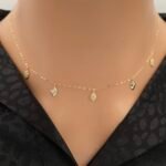 شوكر ذهب عيار 18 الوزن 1.04 جرام