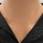 شوكر ذهب عيار 18 الوزن 1.04 جرام