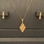 ⁦نصف طقم ذهب عيار 21 وزن 3.82 جرام اختيار الأناقة المثالي⁩ - الصورة ⁦2⁩
