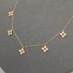 ⁦شوكر ذهب عيار 18 الوزن 1.23 جرام⁩ - الصورة ⁦4⁩