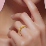 ⁦دبله ذهب عيار 21 الوزن 2.45 جرام⁩ - الصورة ⁦2⁩