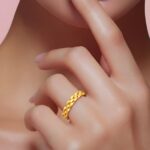 ⁦دبله ذهب عيار 21 الوزن 2.22 جرام⁩ - الصورة ⁦3⁩