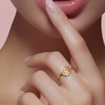 ⁦خاتم ذهب عيار 21 الوزن 0.56 جرام⁩ - الصورة ⁦2⁩