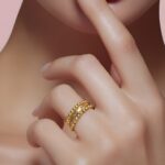 ⁦خاتم دوريكا ذهب عيار 21 الوزن 3.66 جرام⁩ - الصورة ⁦2⁩