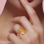 ⁦خاتم دوريكا ذهب عيار 21 الوزن 3.76 جرام⁩ - الصورة ⁦2⁩