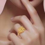 ⁦خاتم دوريكا ذهب عيار 21 الوزن 3.52 جرام⁩ - الصورة ⁦2⁩