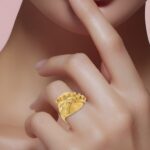 ⁦خاتم دوريكا ذهب عيار 21 وزن 3.79 جرام تصميم خاص للذوق الرفيع⁩ - الصورة ⁦2⁩