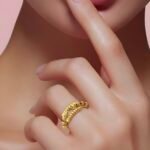 ⁦خاتم دوريكا ذهب عيار 21 الوزن 2.27 جرام⁩ - الصورة ⁦2⁩