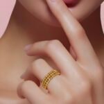 ⁦خاتم دوريكا ذهب عيار 21 الوزن 3.82 جرام⁩ - الصورة ⁦2⁩