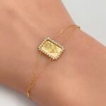 ⁦اسواره ذهب عيار 18 الوزن 1.8 جرام⁩ - الصورة ⁦2⁩