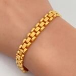 ⁦اسواره ذهب عيار 21 الوزن 10.15 الجرام⁩ - الصورة ⁦2⁩