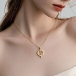 عقد ذهب عيار 18 وزن 1.10 جرام تصميم ناعم