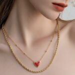 عقد ذهب عيار 18 الوزن 1.86 جرام