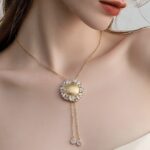 عقد ذهب عيار 18 الوزن 4.45 جرام