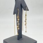 ⁦حلق ذهب عيار 18 الوزن 1.89 جرام⁩ - الصورة ⁦3⁩