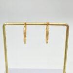 ⁦حلق ذهب عيار 21 الوزن 1.20 جرام⁩ - الصورة ⁦2⁩