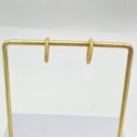 ⁦حلق ذهب عيار 21 الوزن 0.94 جرام⁩ - الصورة ⁦2⁩