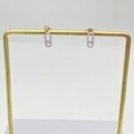 ⁦حلق ذهب عيار 21 الوزن 0.60 جرام⁩ - الصورة ⁦2⁩